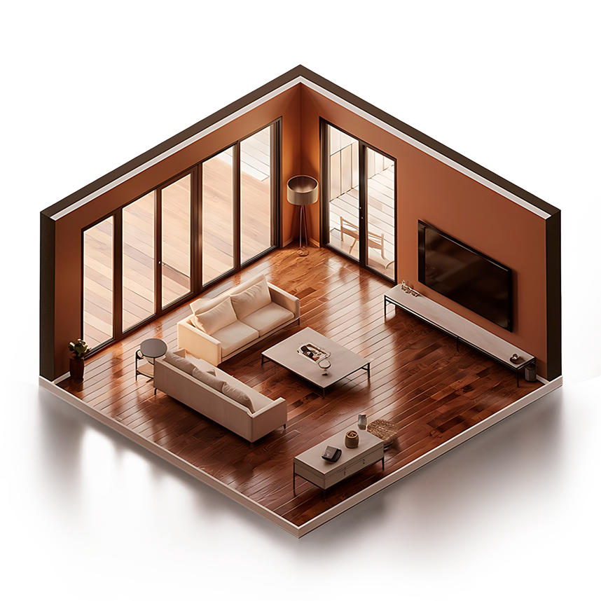 Imagem da casa ligada